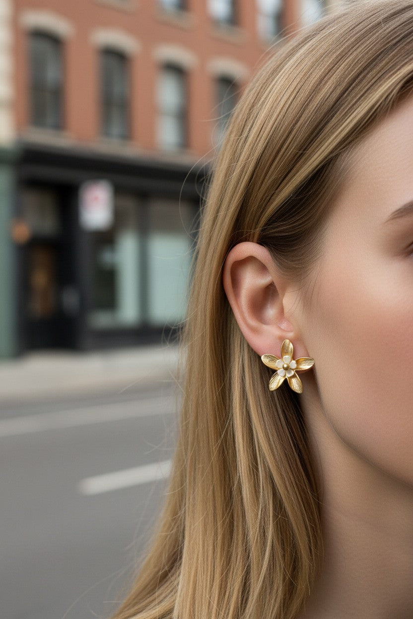 Golden Blossom Studs