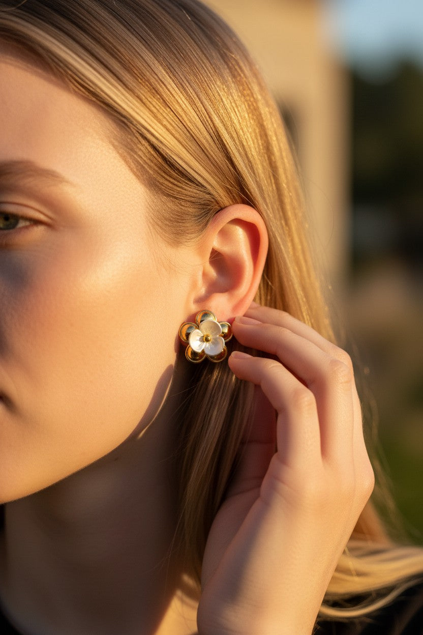 Camellia Stud Earrings