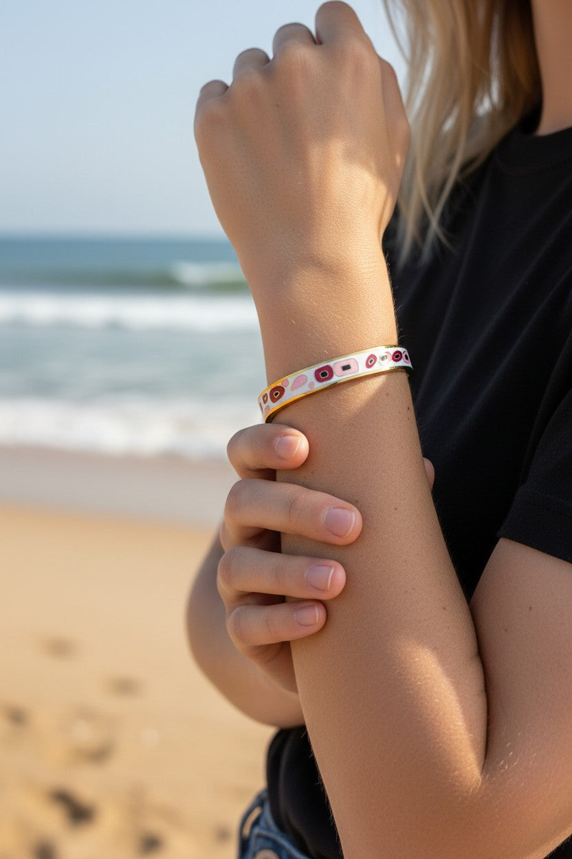 Colorful Enamel Bangle 18