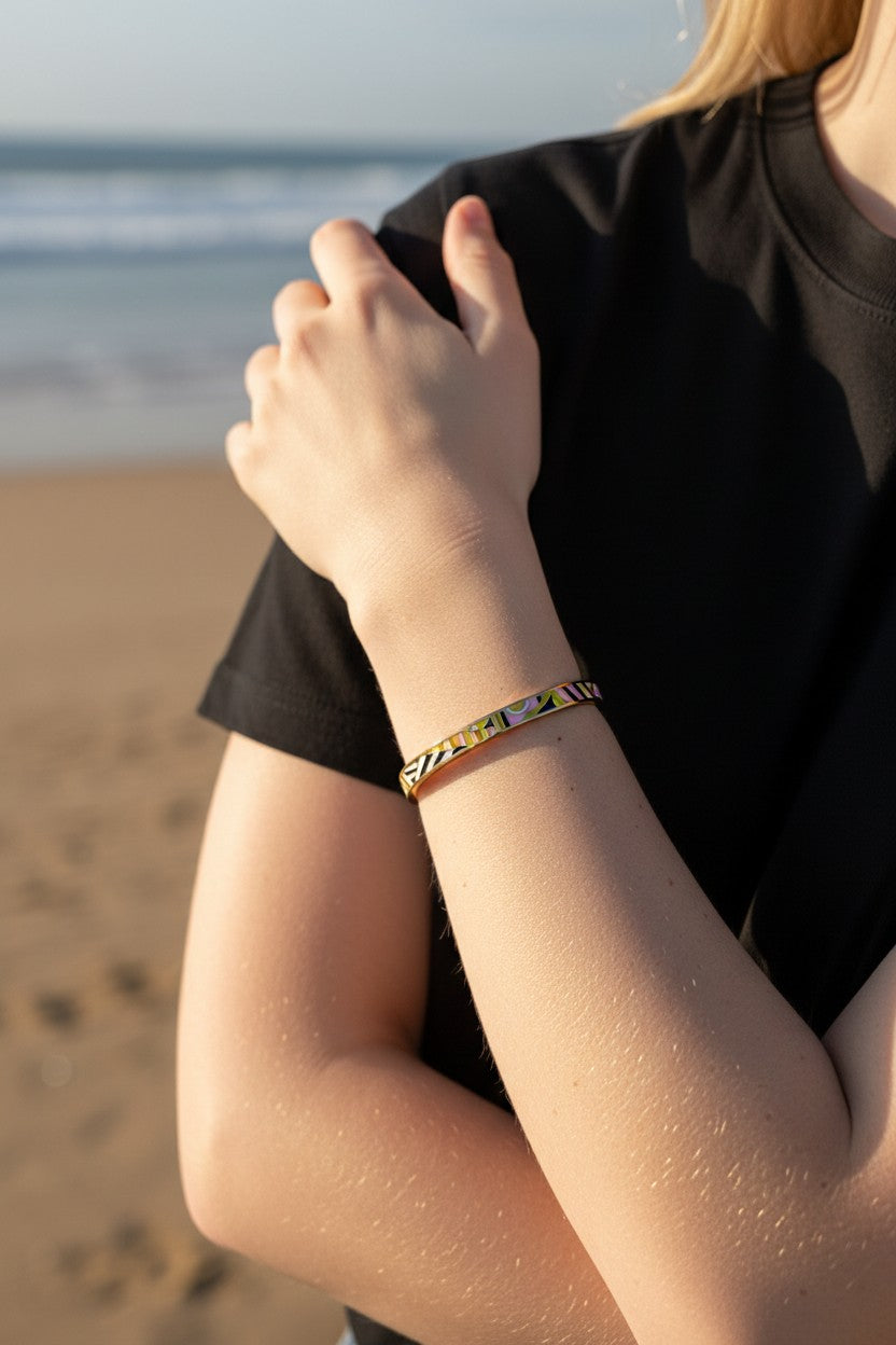 Colorful Enamel Bangle 23