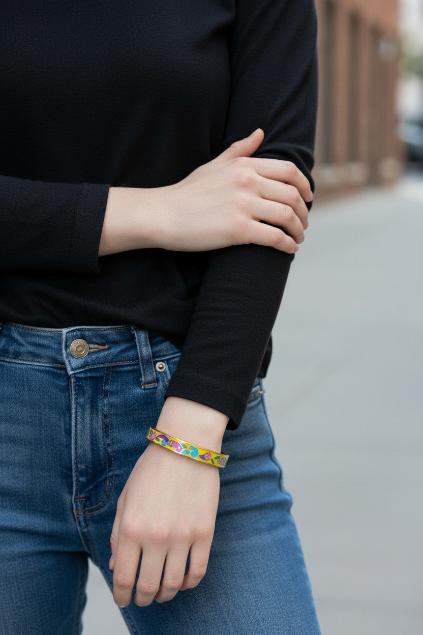 Colorful Enamel Bangle 7