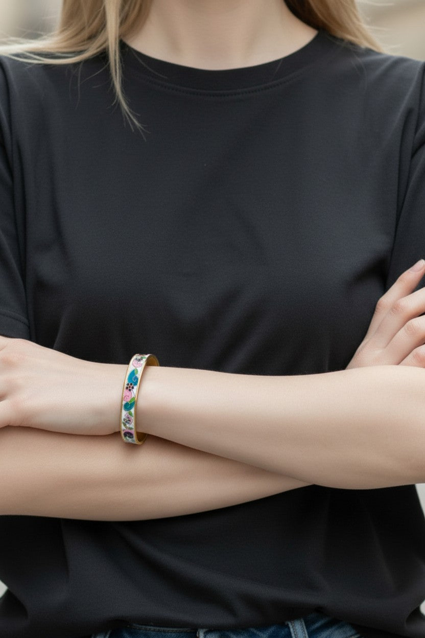 Colorful Enamel Bangle 5