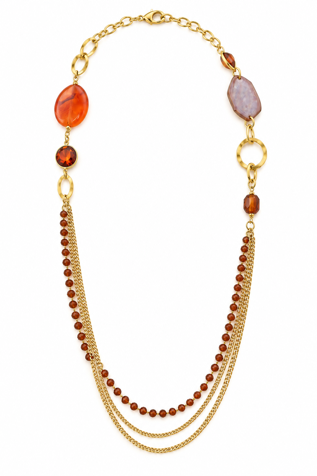 MEDITERRANEAN GLOW Layered Necklace