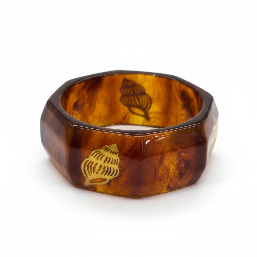 Seashell Resin Bangle