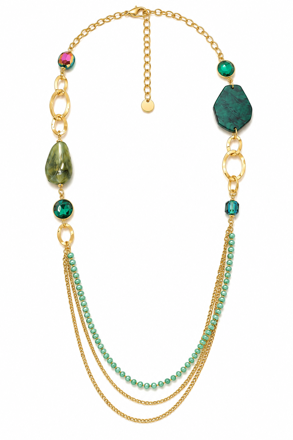 MEDITERRANEAN GLOW Layered Necklace