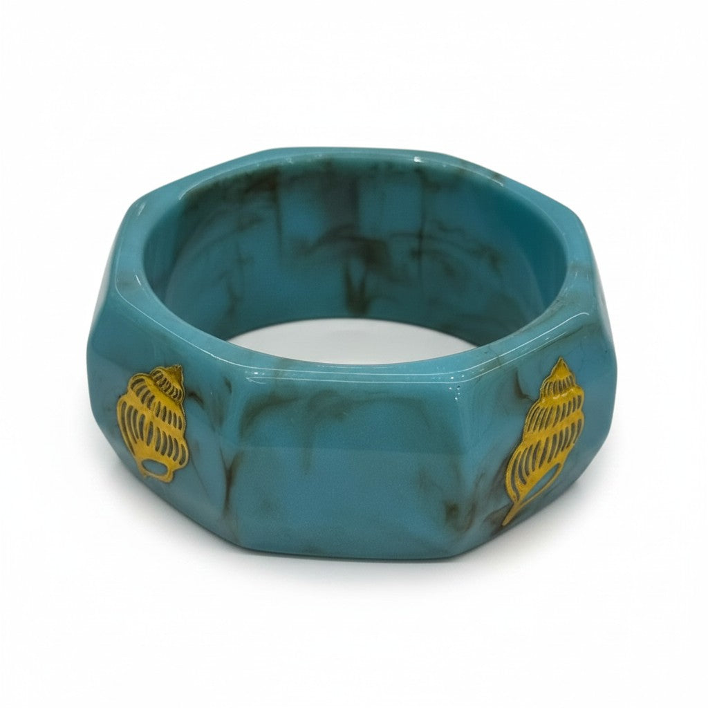 Seashell Resin Bangle