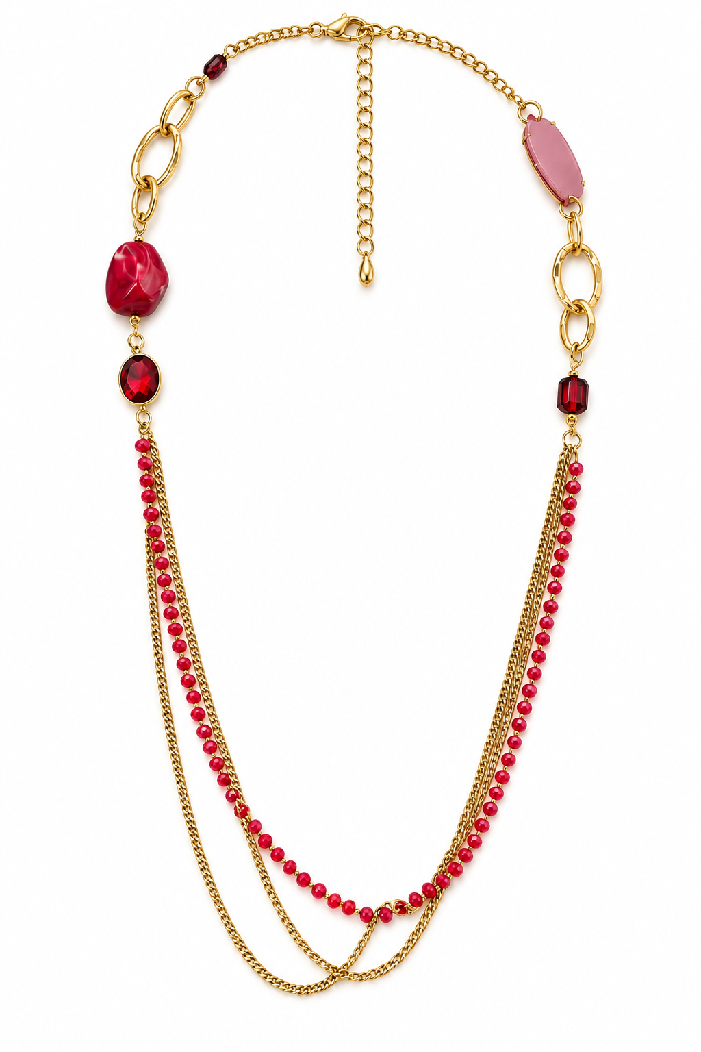 MEDITERRANEAN GLOW Layered Necklace