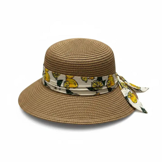 Lemon Straw Summer Hat