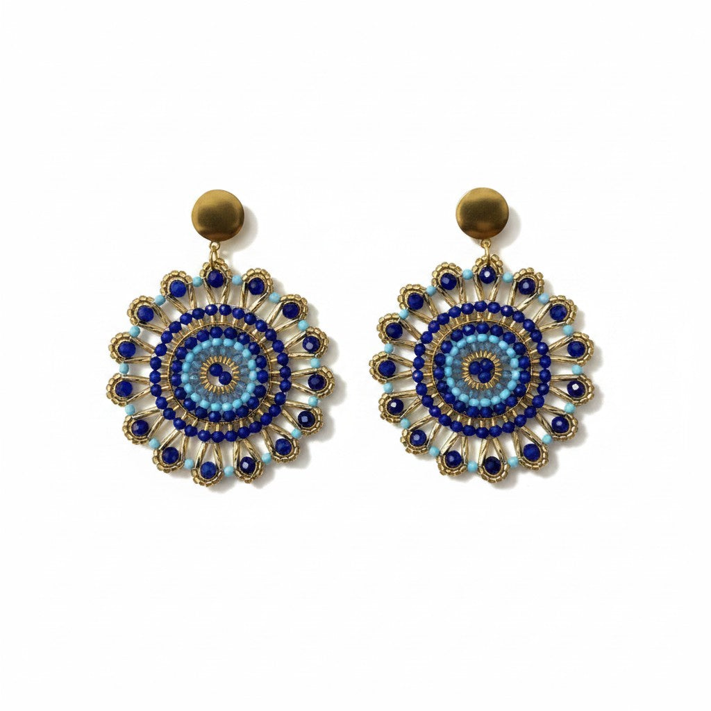 Azure Bloom Earrings