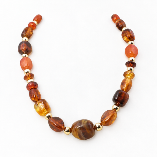 SOLENNE Resin Beaded Necklace