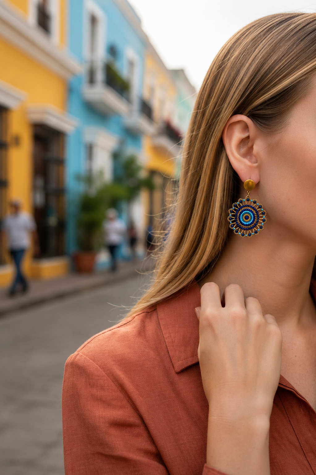 Azure Bloom Earrings