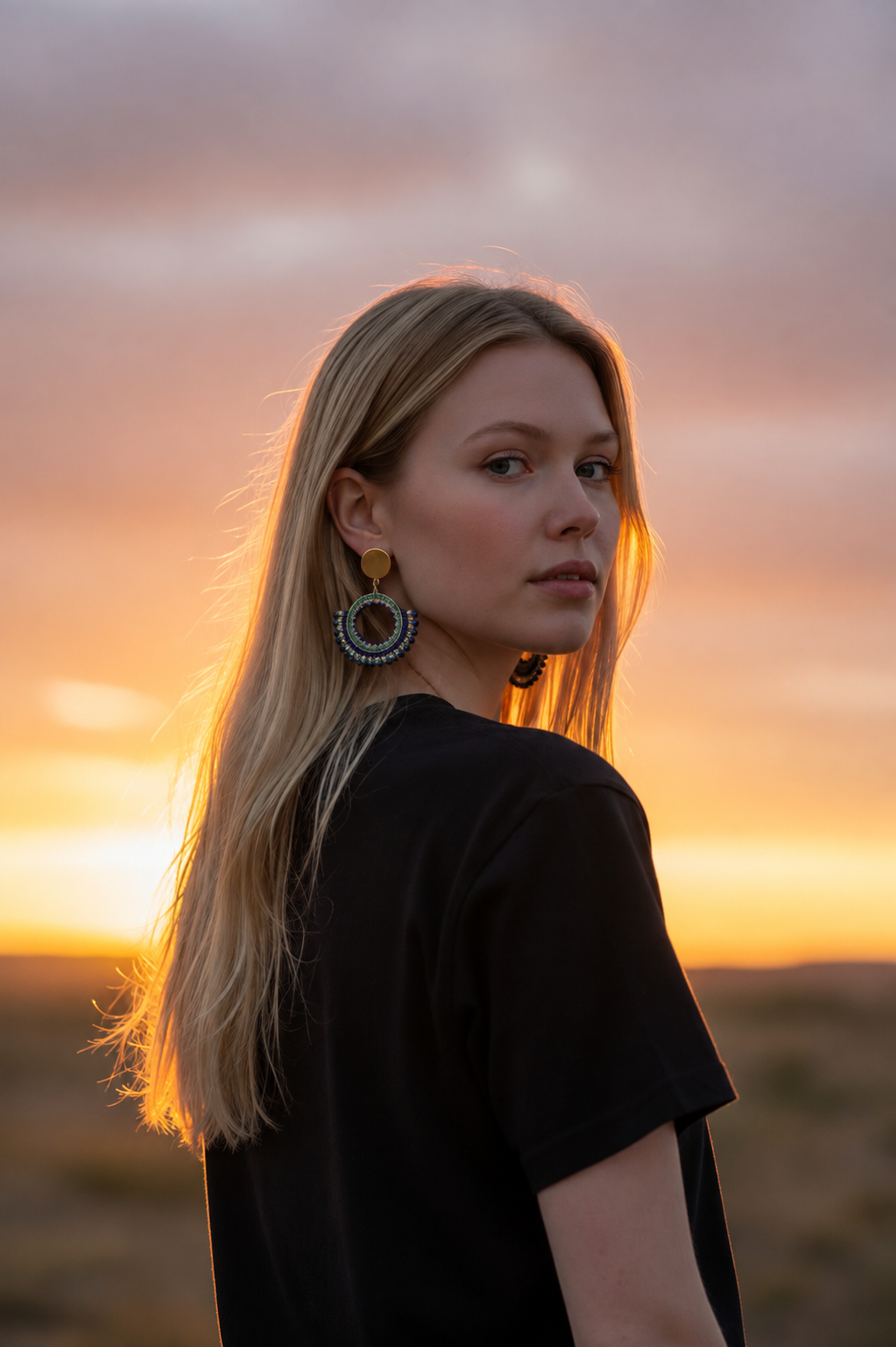 Mediterranean Halo Earrings