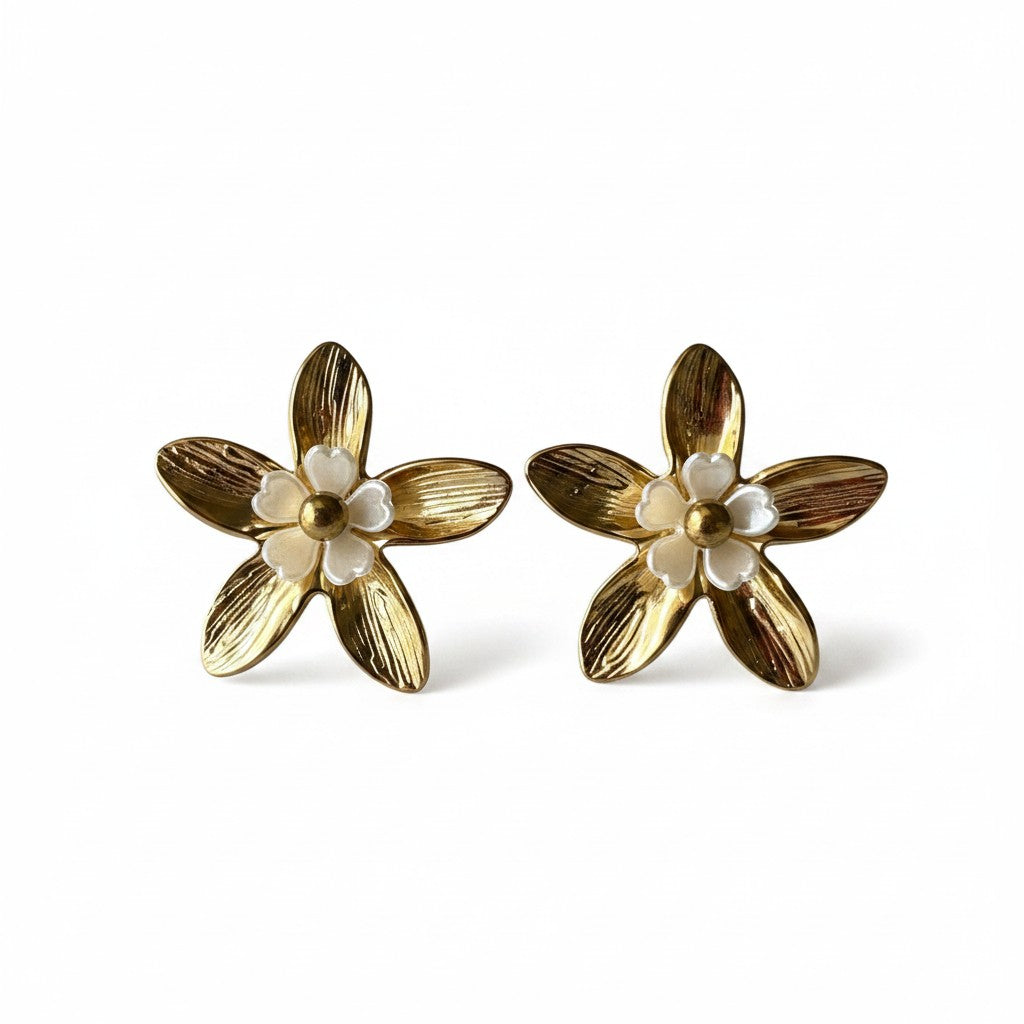 Golden Blossom Studs