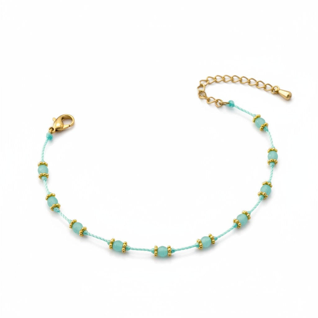 Aqua Bead Bracelet