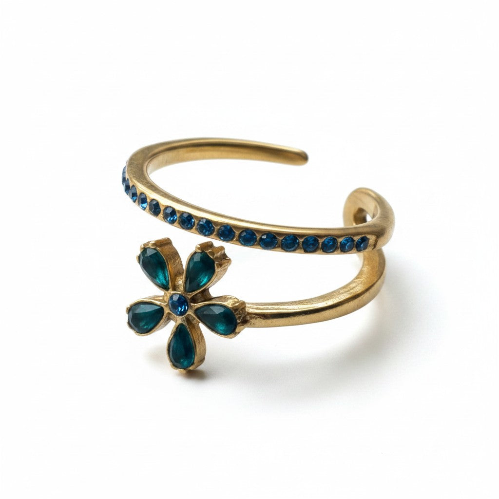 Flora Crystal Ring