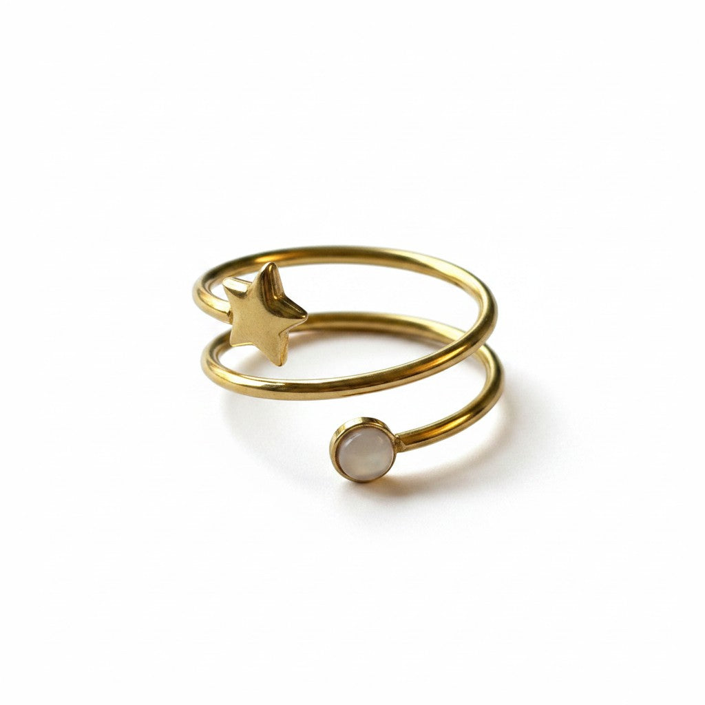 Celeste Stainless Steel Ring