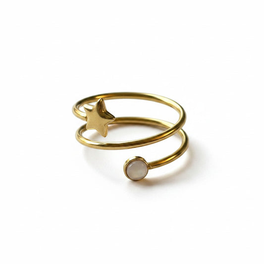 Celeste Stainless Steel Ring