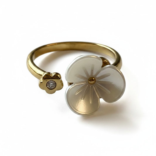 Viola Stainless Steel Ring
