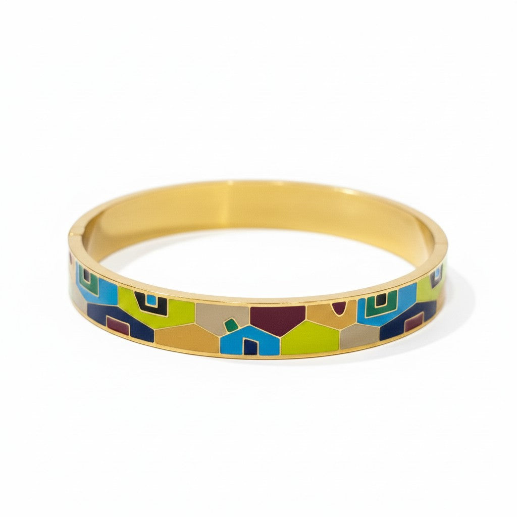 Colorful Enamel Bangle 3