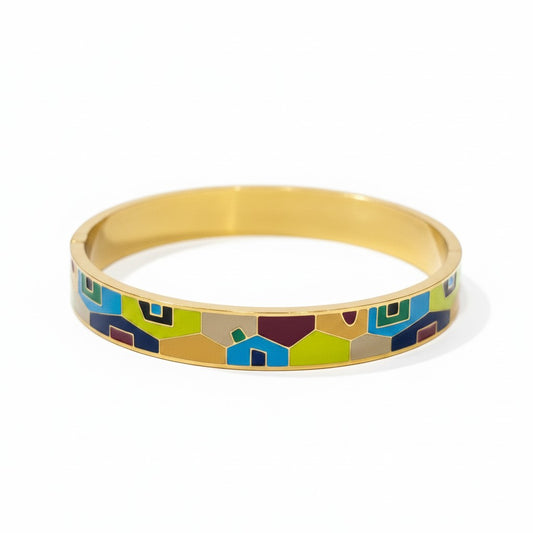 Colorful Enamel Bangle 3