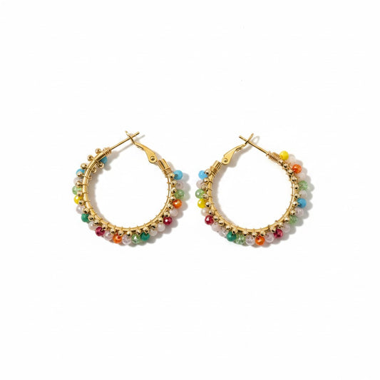 Lola Crystal Hoops