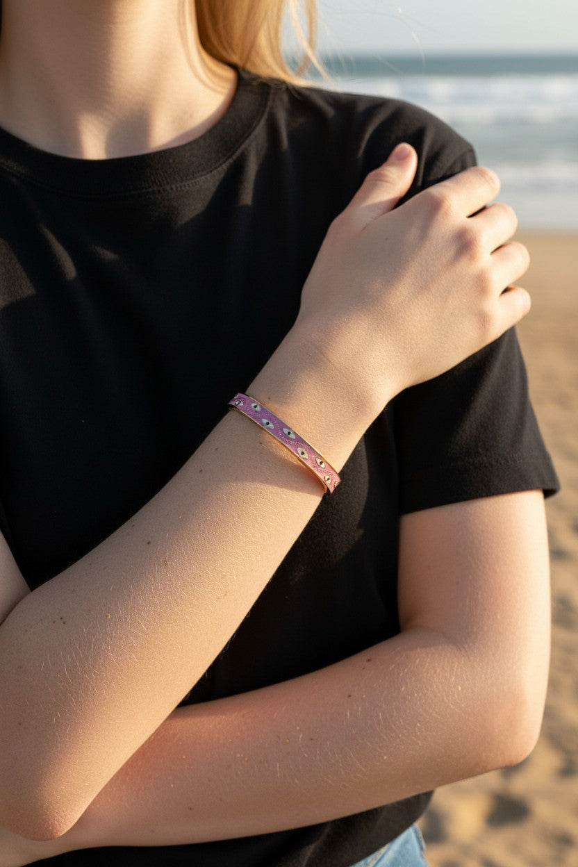 Colorful Enamel Bangle 15