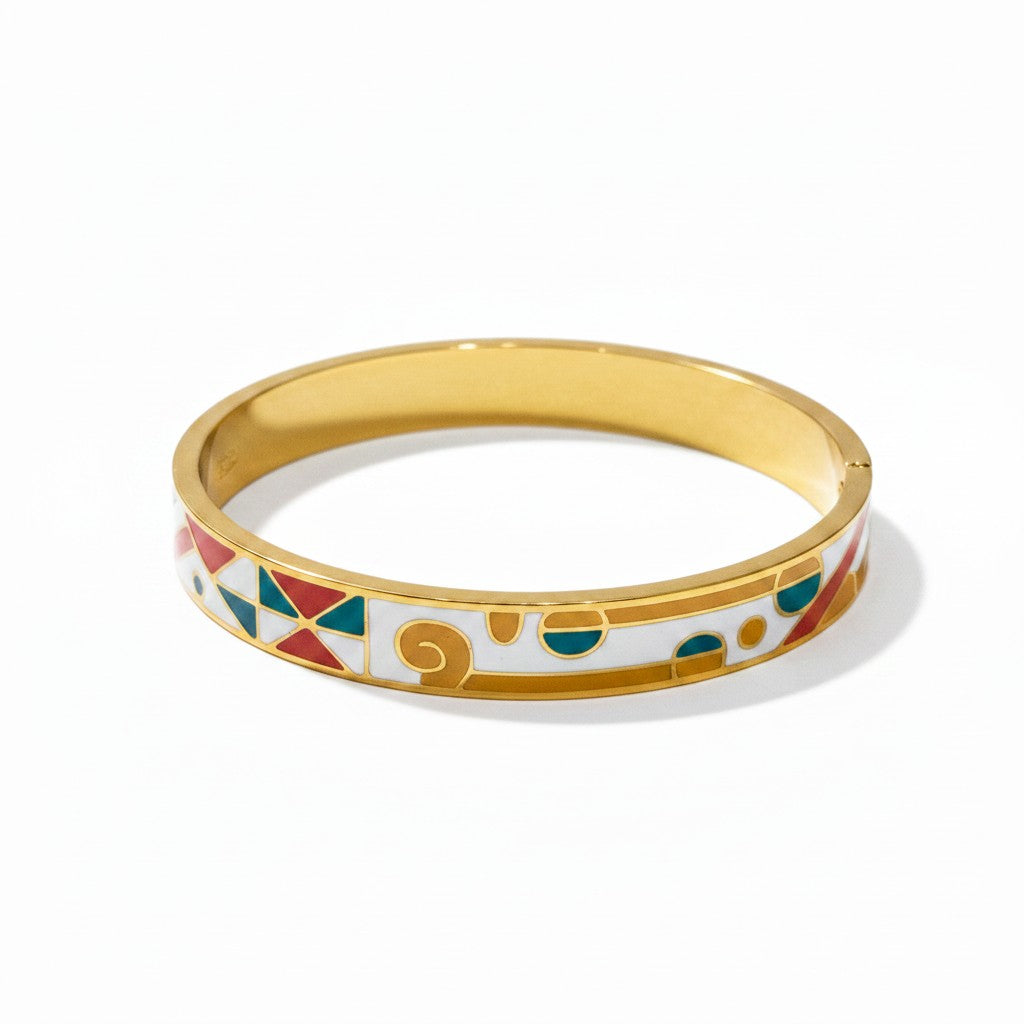 Colorful Enamel Bangle 25