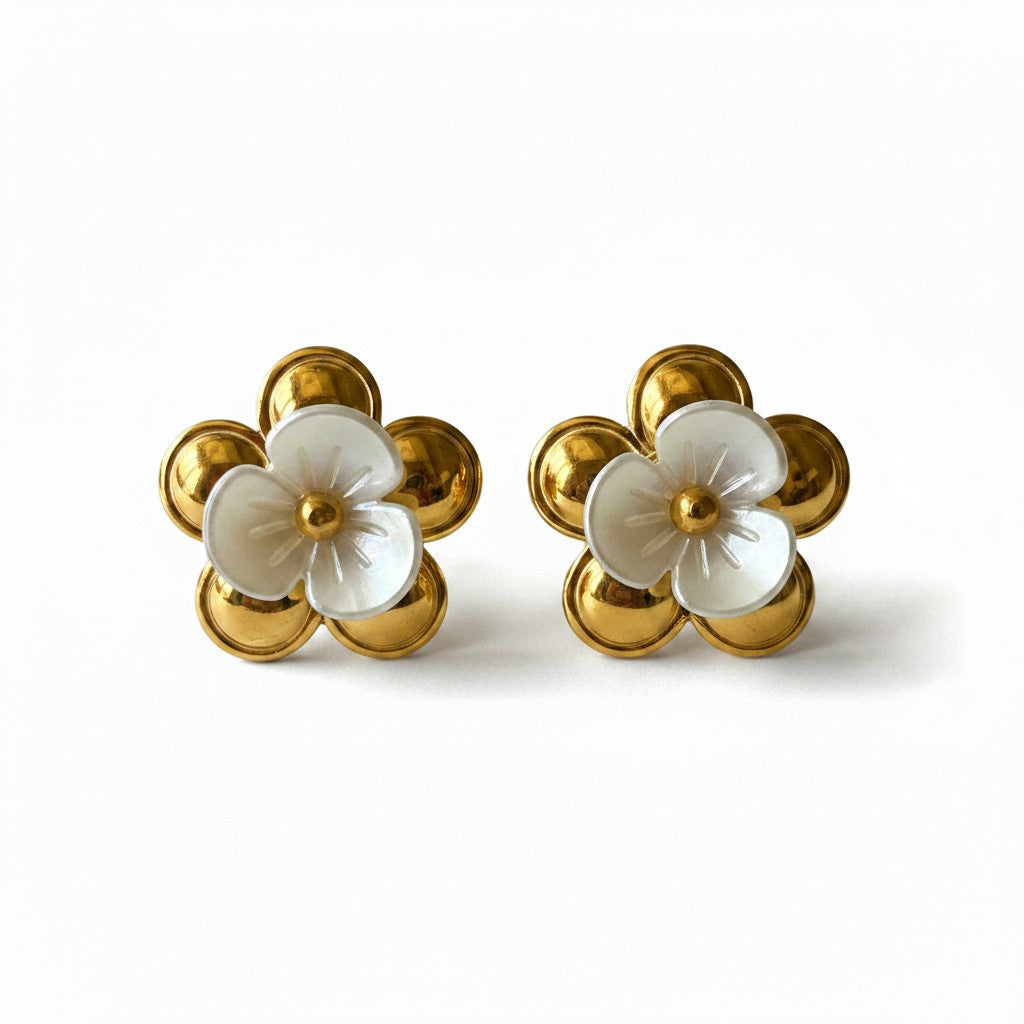 Camellia Stud Earrings