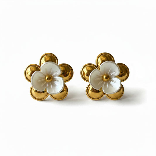 Camellia Stud Earrings