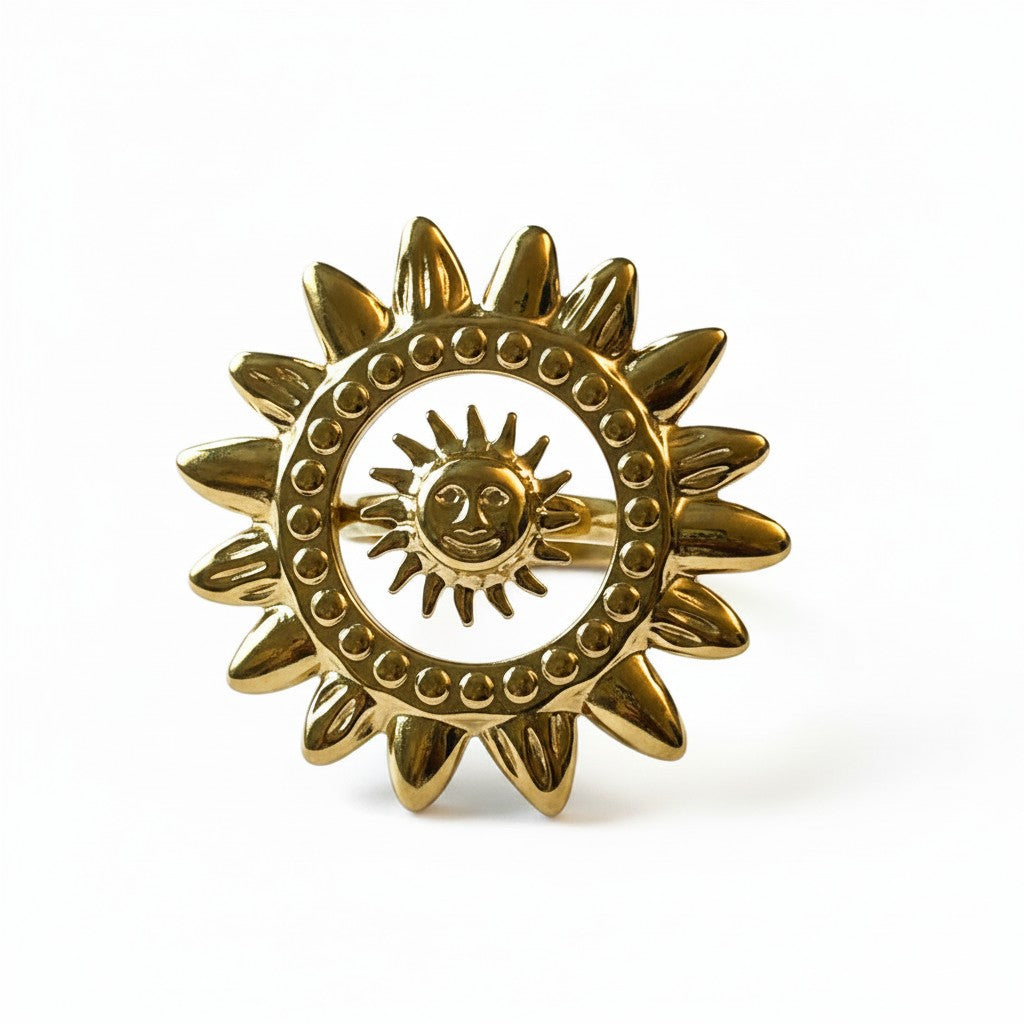 Golden Sun Stainless Steel Ring
