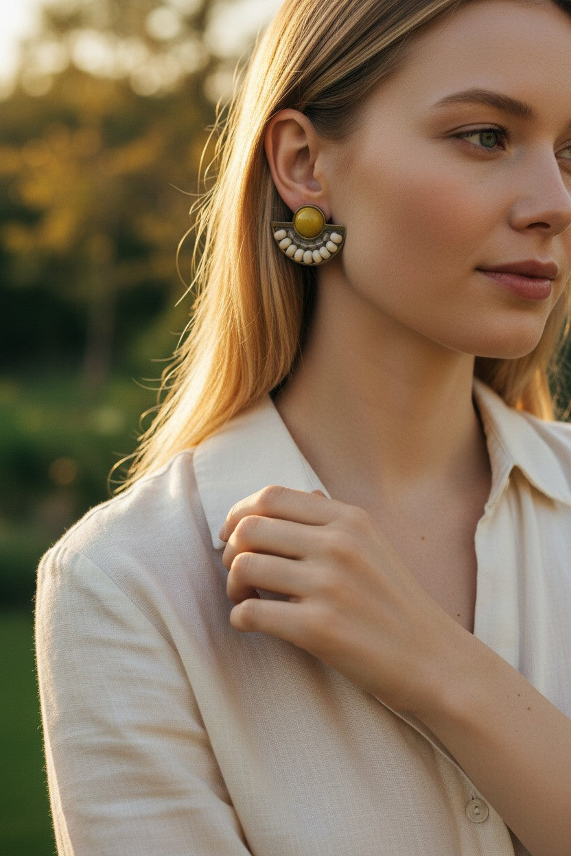 Maya Stainless Steel Earrings