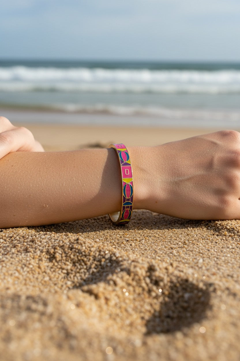 Colorful Enamel Bangle 24