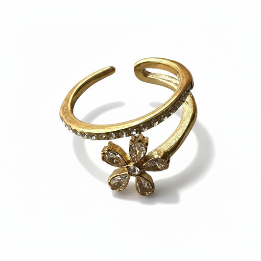 Flora Crystal Ring
