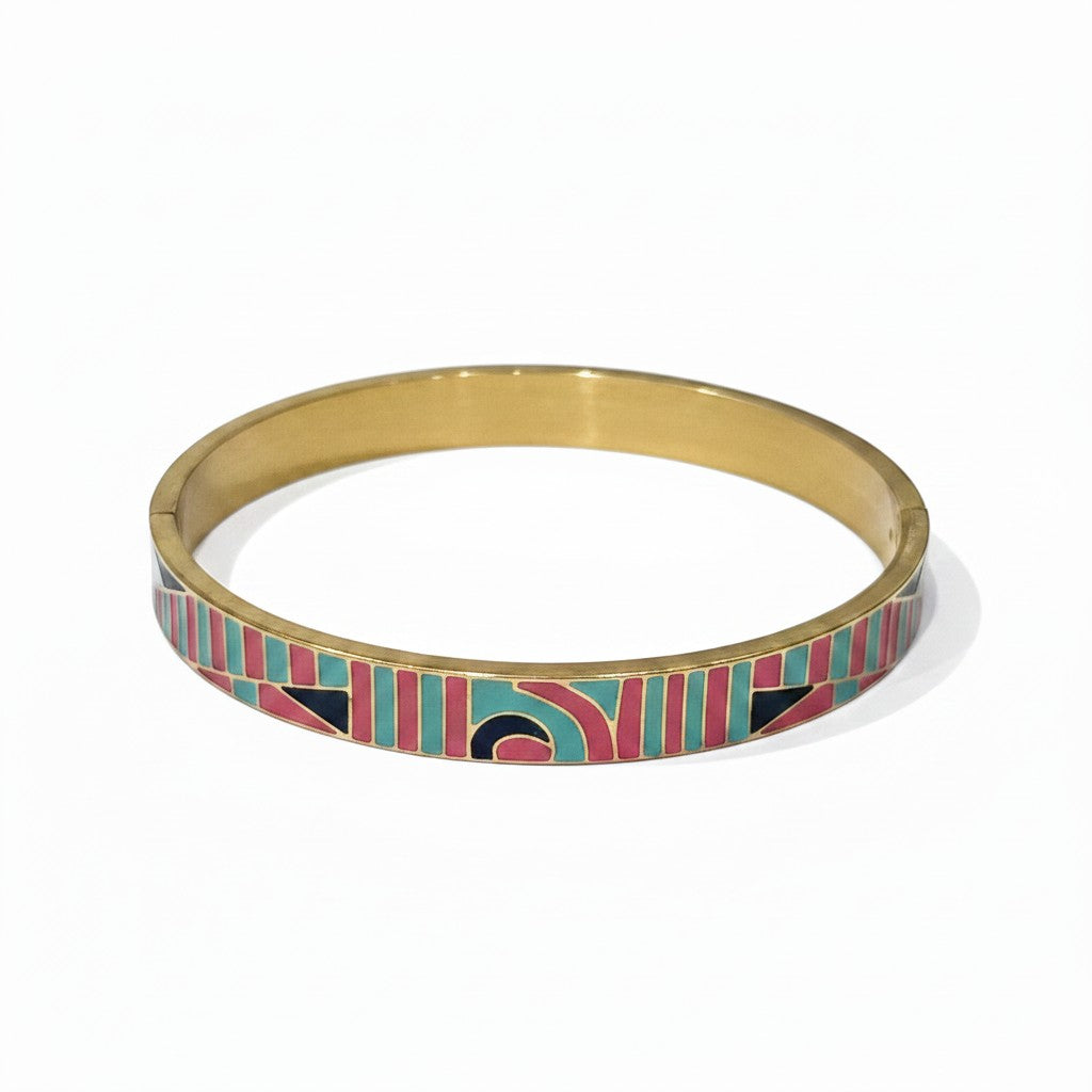 Colorful Enamel Bangle 20