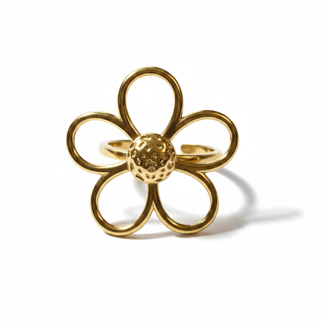 Daisy Stainless Steel Ring