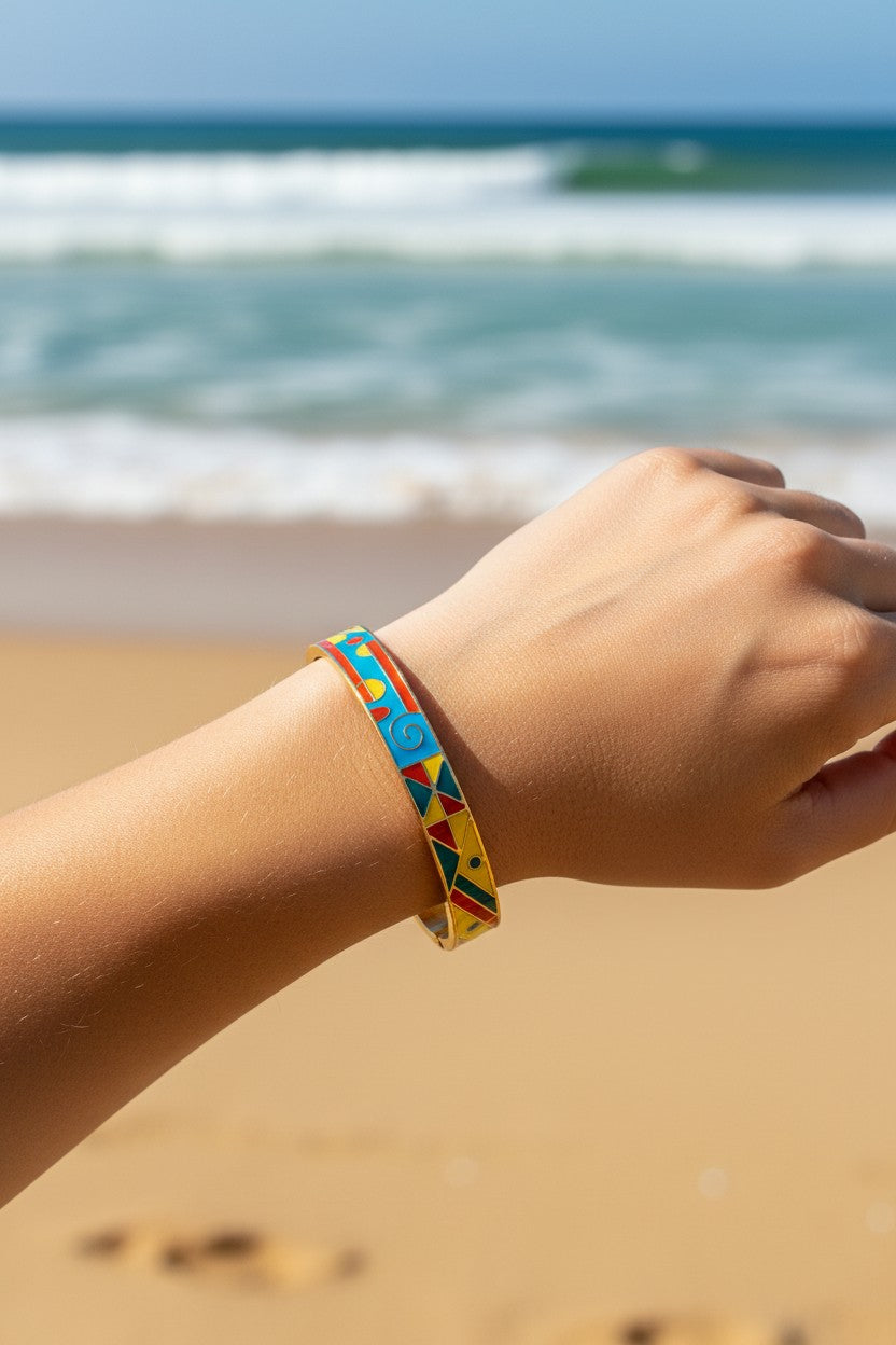 Colorful Enamel Bangle 26