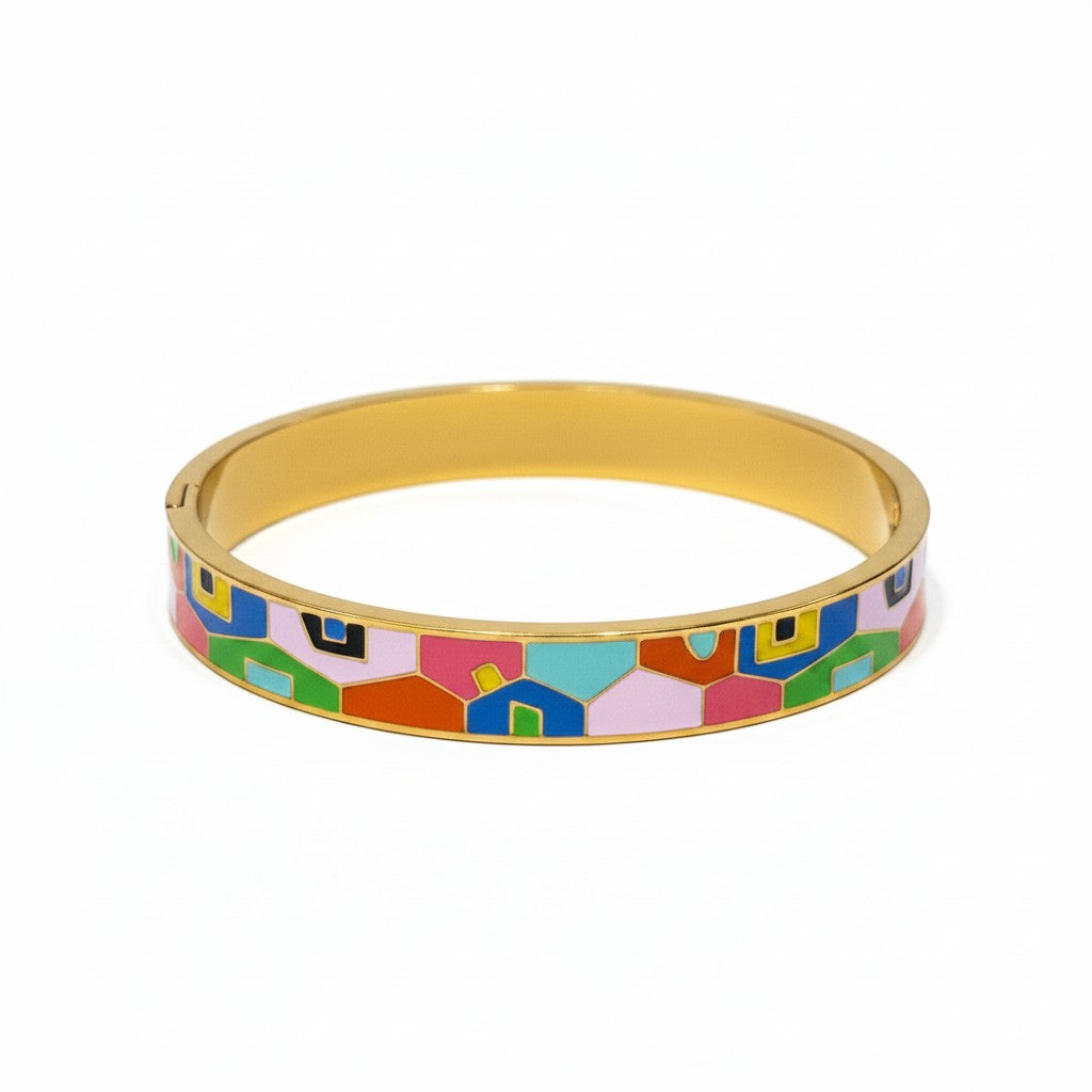 Colorful Enamel Bangle 1