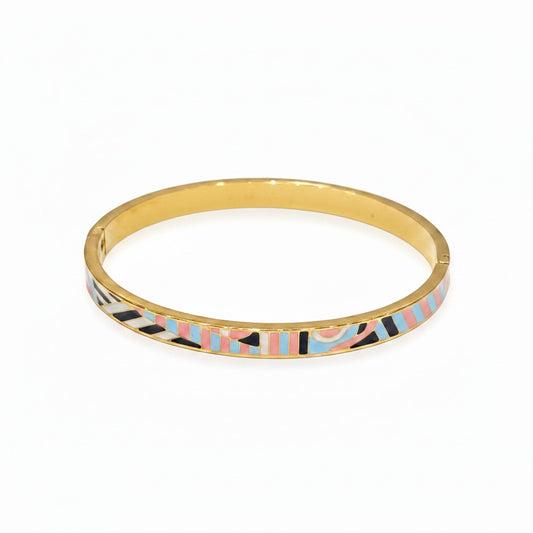 Colorful Enamel Bangle 22