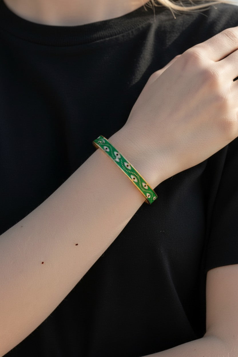 Colorful Enamel Bangle 14