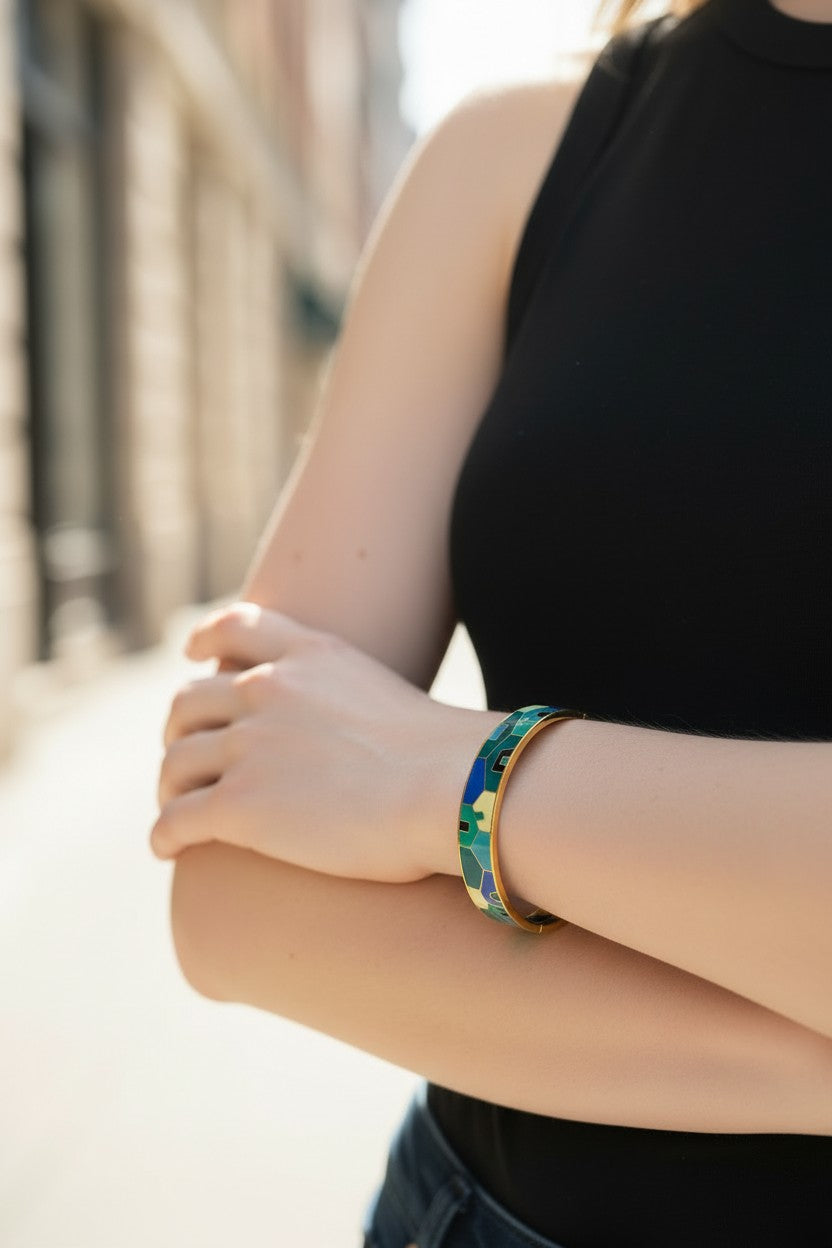 Colorful Enamel Bangle 4