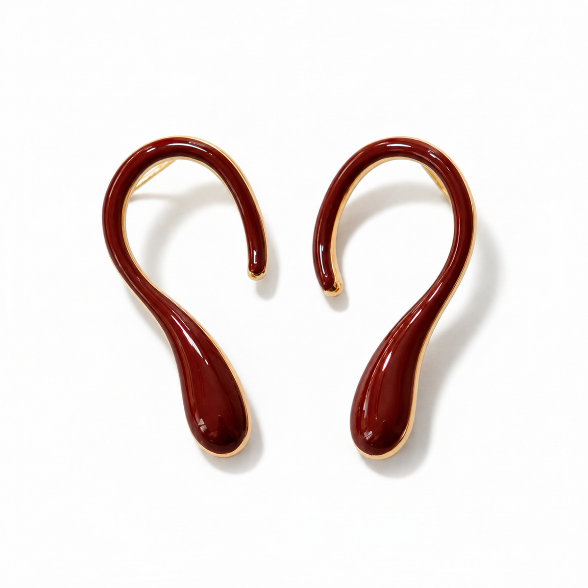 Melt Enamel Earrings