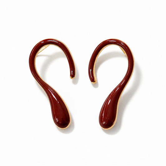 Melt Enamel Earrings