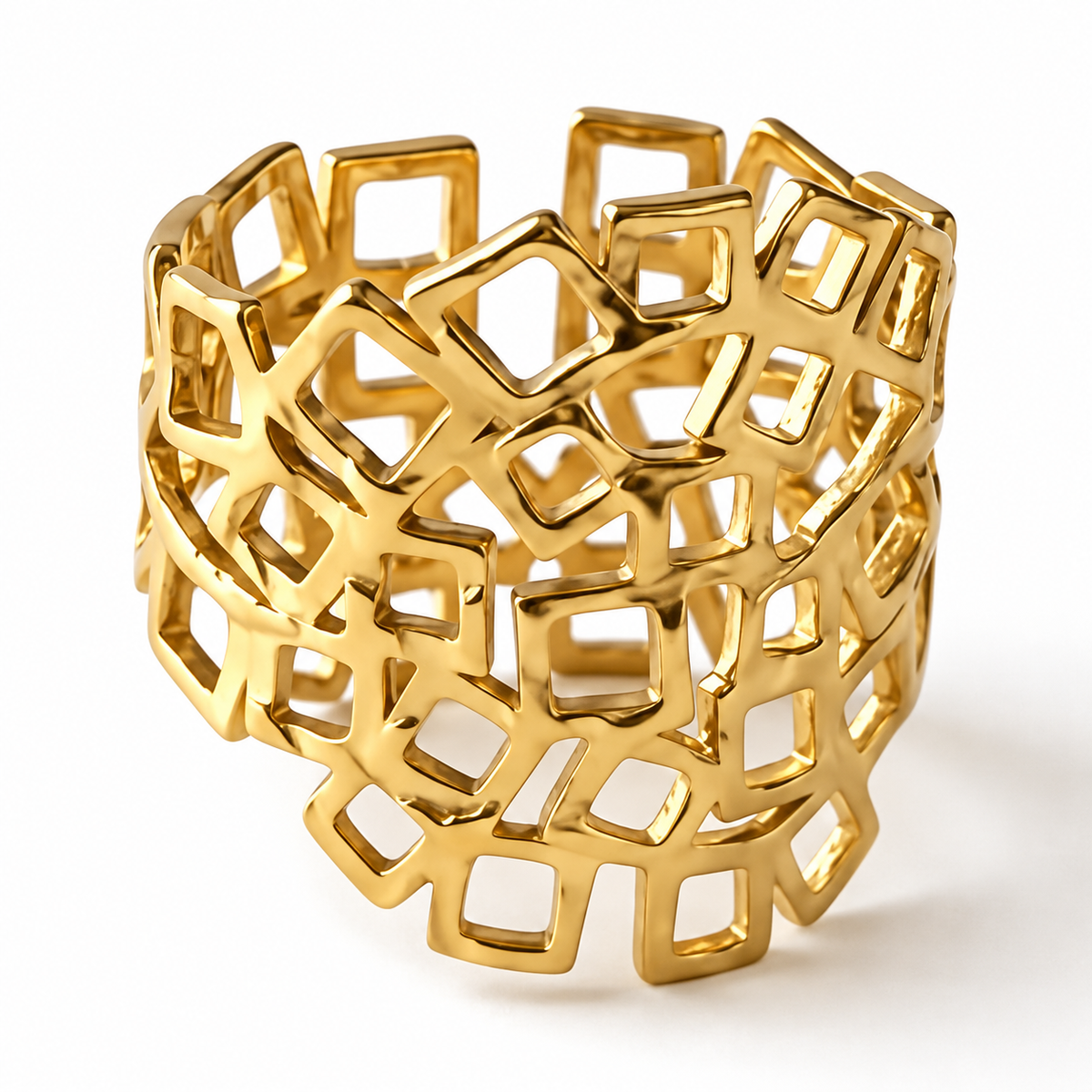 Mosaic Stainless Steel Ring